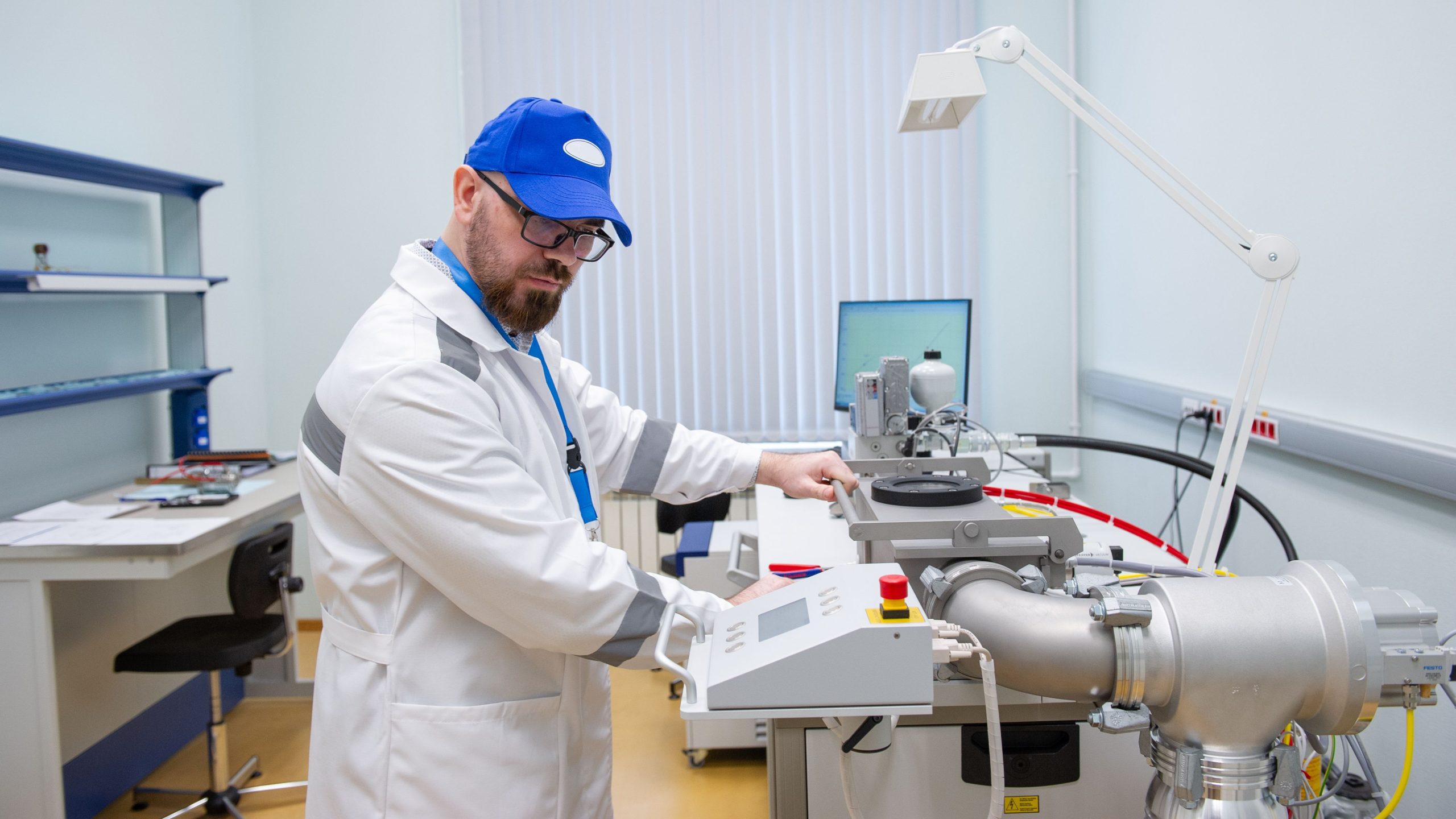  Chemist in laboratory testing lubricant additives to ensure high quality and precise formulation 